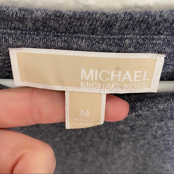 (NWT) Michael Kors | Long Sleeve Peplum Cotton Tee - Picture 3 of 5